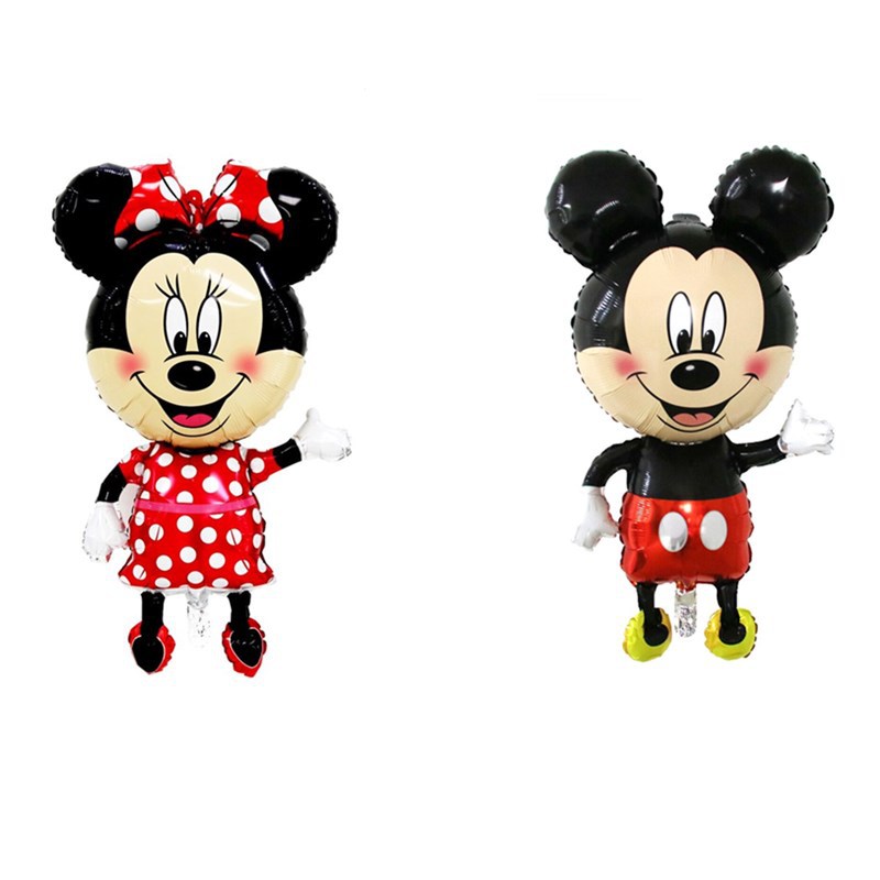 Giant Mickey Minnie Mouse Balloons Disney Cartoon Foil Balloon Baby Shower Birthday Party Decorations Kids Classic Toys Air Gift