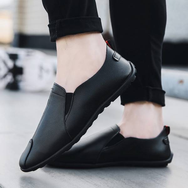 new peas shoes men's casual shoes lazy old Beijing cloth shoes autumn Korean version of the trend of a pedal