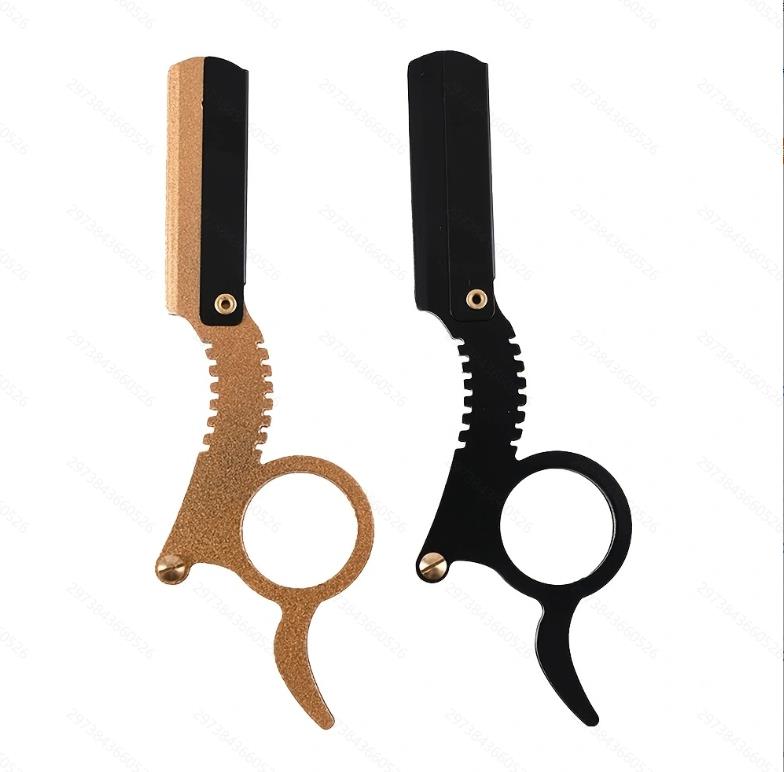 Pro-Grade Straight Edge Razor – Dual-Bevel Honed Blade with Balanced Weight & Polished Brass Cap for Barbershop-Level Precision