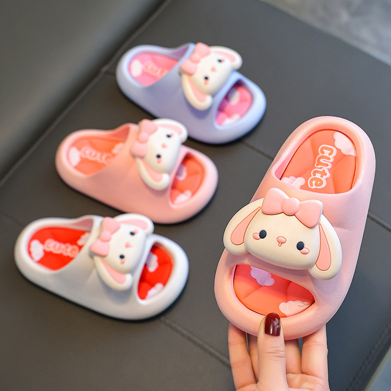 Children's Cute Slippers Girl Summer Indoor Baby Little Princess Sophia Anti Slip 5-8 Years Old Soft SoleOutsideWearColdSlippers