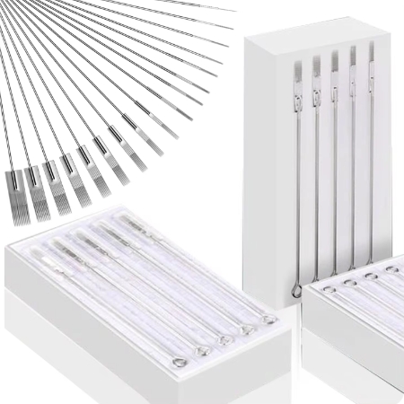 50pcs Sterilized Tattoo Needles Mixed with 3 5 7 9 RL RS M1
