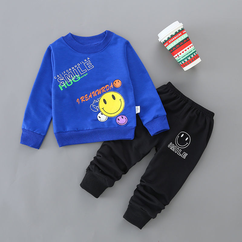 Boy long-sleeved clothes Toddler Kids Boys Casual wear Sportswear T-shirt+Pants Outfits Set 2 piceces set