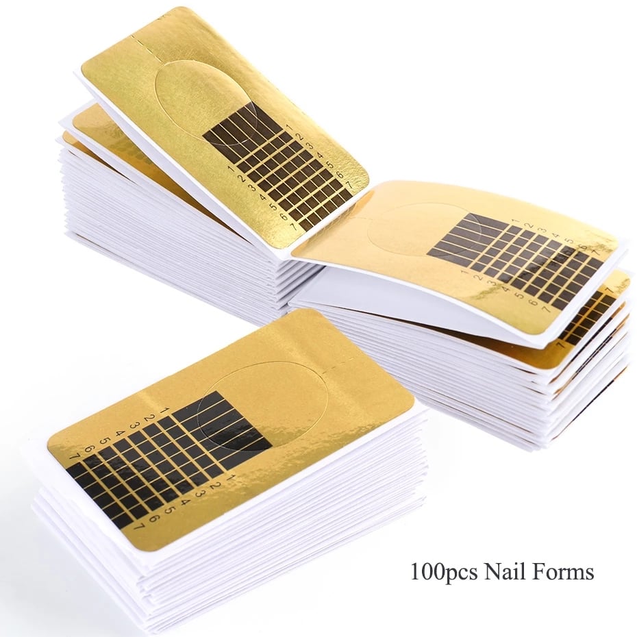 Nail Gel Extension Kits Nail Extensions Gel Silk Fiberglass UV Builder Nail Art Forms French Tips Brush Tools Manicure TR1800