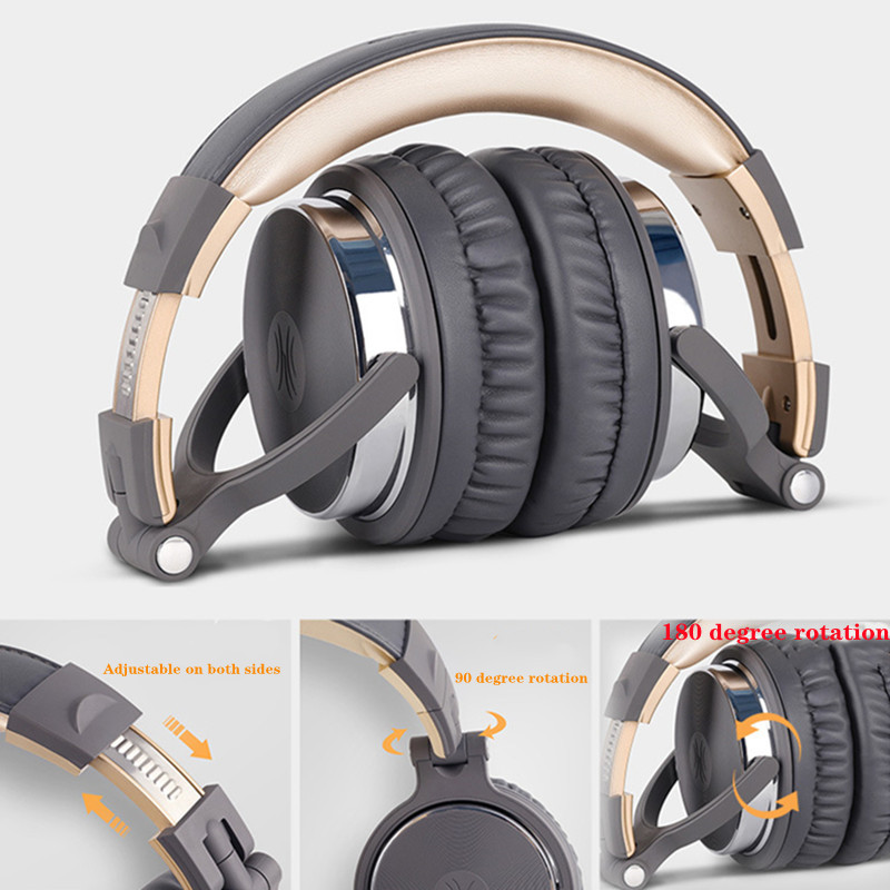 Oneodio Over Ear Headphones Hifi Studio DJ Headphone Wired Monitor Music Gaming Headset Earphone For Phone Computer PC With Mic