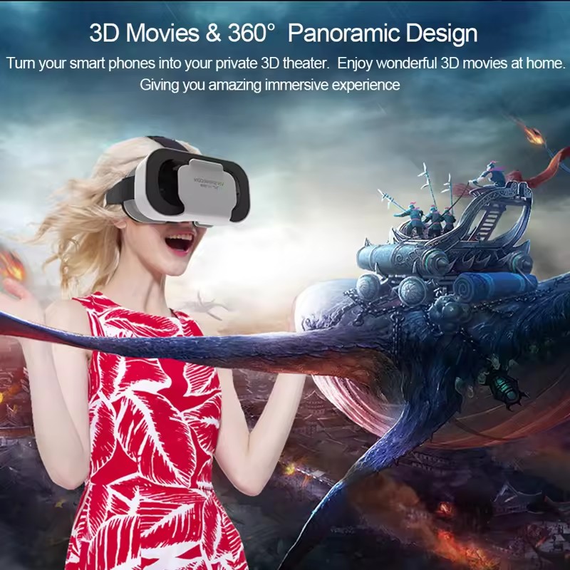 Smart 3D VR Glasses Virtual Reality Viar Goggles Smart Helmet Lenses Viewer For Apple Android Home VR Game Console