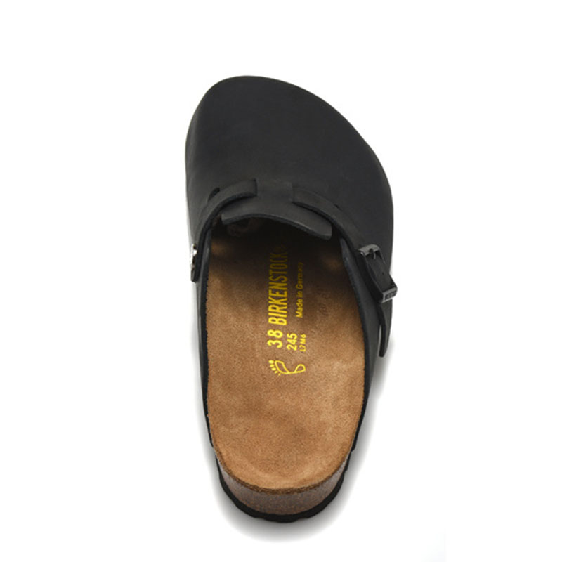 Birkenstock sandals men and women cork casual slippers all-match black toe shoes Birkenstock outdoor beach shoes