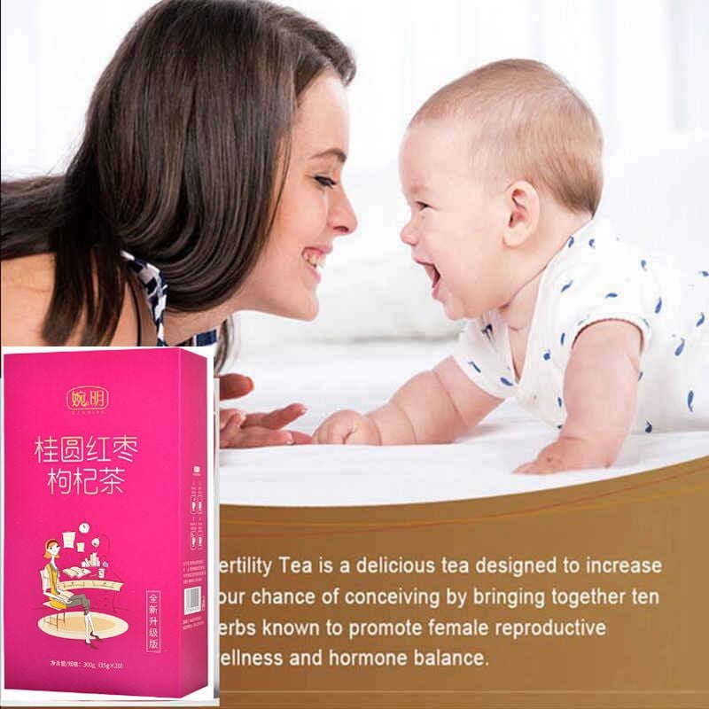 Hot female fertility tea for women 100% natural womb care herbal organic tea optimize user chances of conceiving