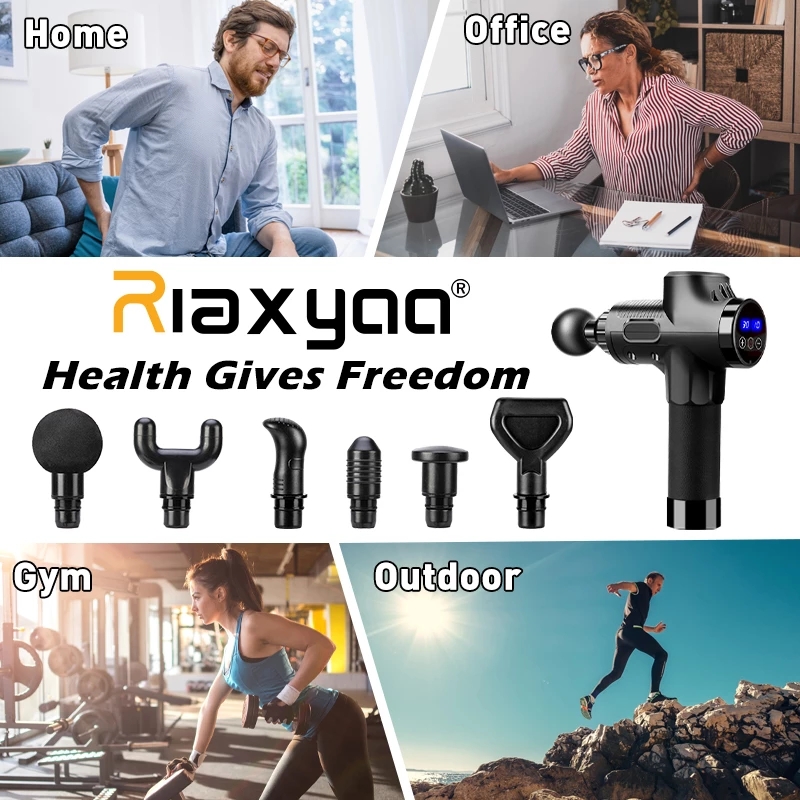 New High frequency Massage Gun Muscle Relax Body Relaxation Electric Massager with Portable Bag Therapy Gun for fitness