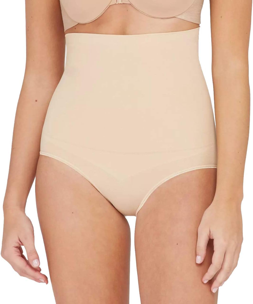ASSETS by Spanx Women's Remarkable Results High Waist Control Brief - (Light Beige, Medium)