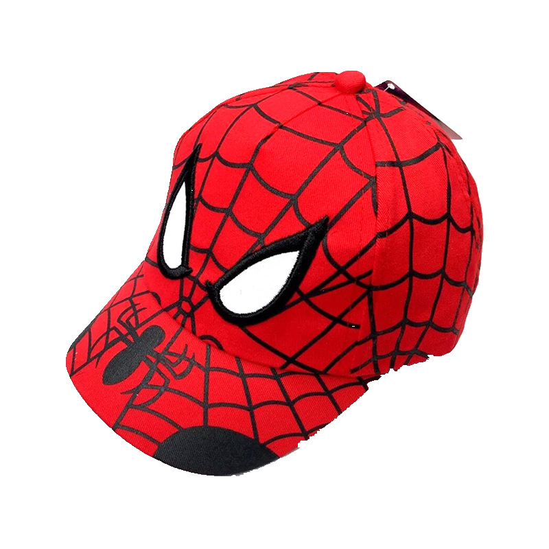 kids cap Spiderman Cartoon Children Embroidery Cotton Baseball Boy Girl Hip Hop Hat Spiderman cosplay hat