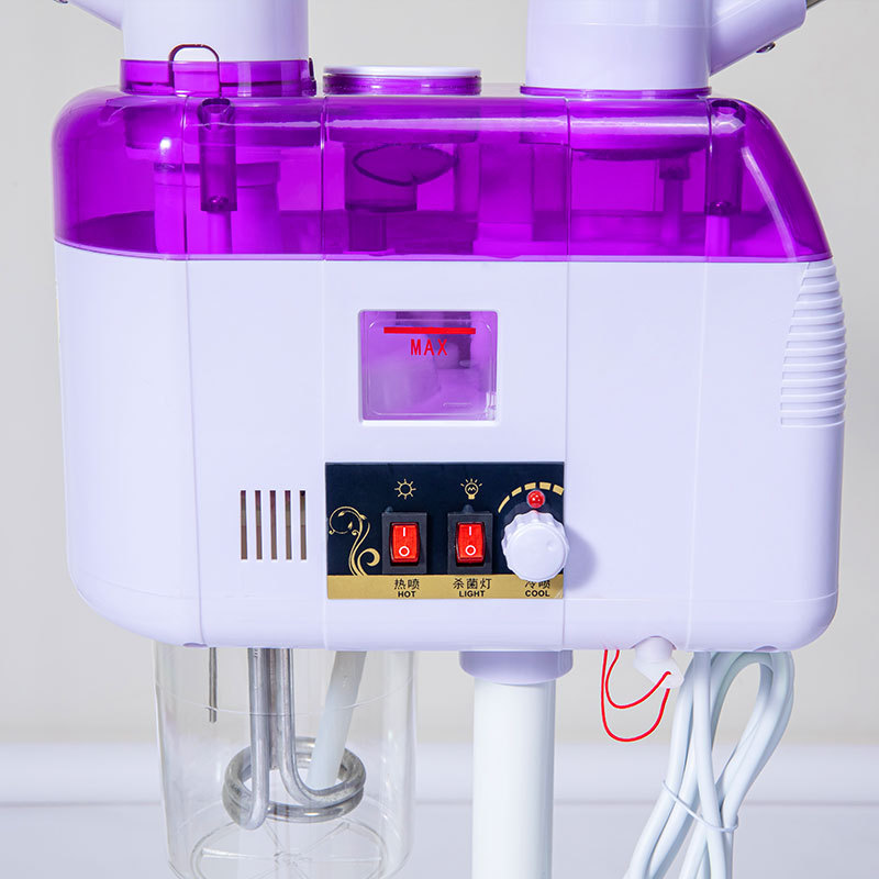 Hot&Cold Spray Machine Facial Steamer Home Spa Ozone Steaming Ion Sprayer Face Vaporizer Skin Care Adjustable Intensity