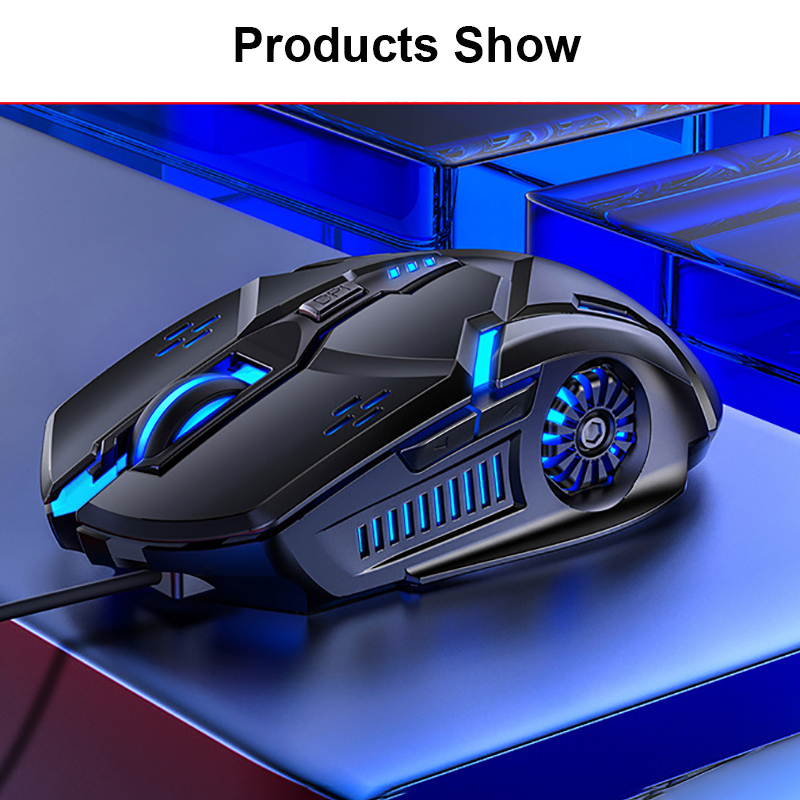 Gaming Mouse Wired Mouse 6D 4-Speed Gaming Mouse For PUBG Computer Laptop 7 Color Breathing Backlight Mouse Gaming Mice
