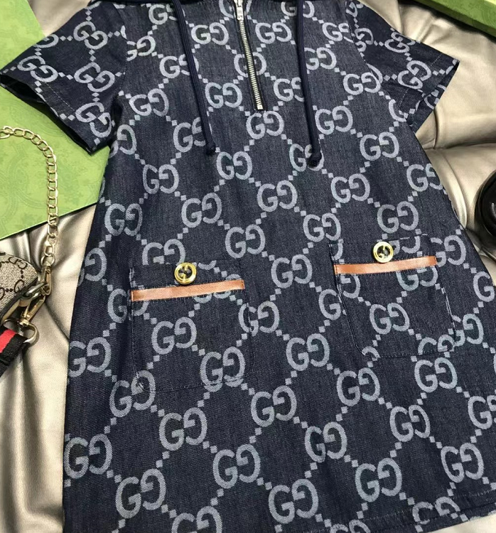 2022new children's brother and sister suits boys and girls suits casual summer classic alphabet short-sleeved skirt suits