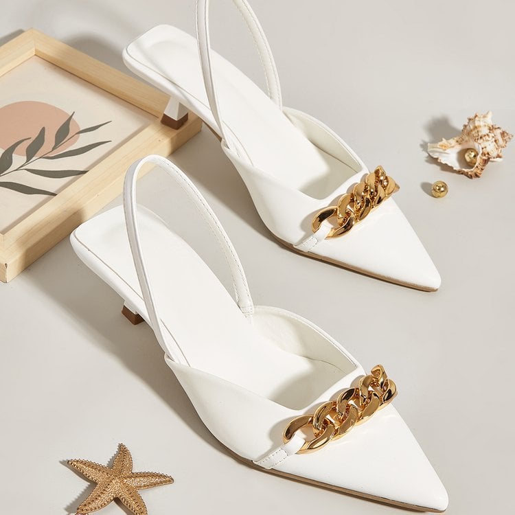women ladies female fashion shoes sandals slippers high heel New sandals women's summer fashion Baotou thick heel