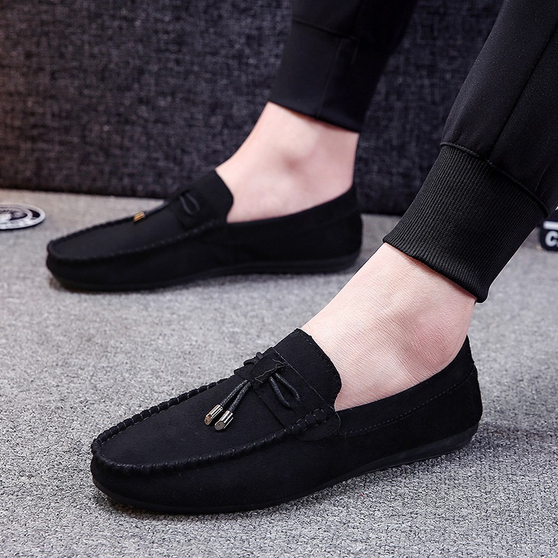 Spring new fashion men's shoes trend casual men's driving shoes lazy peas shoes