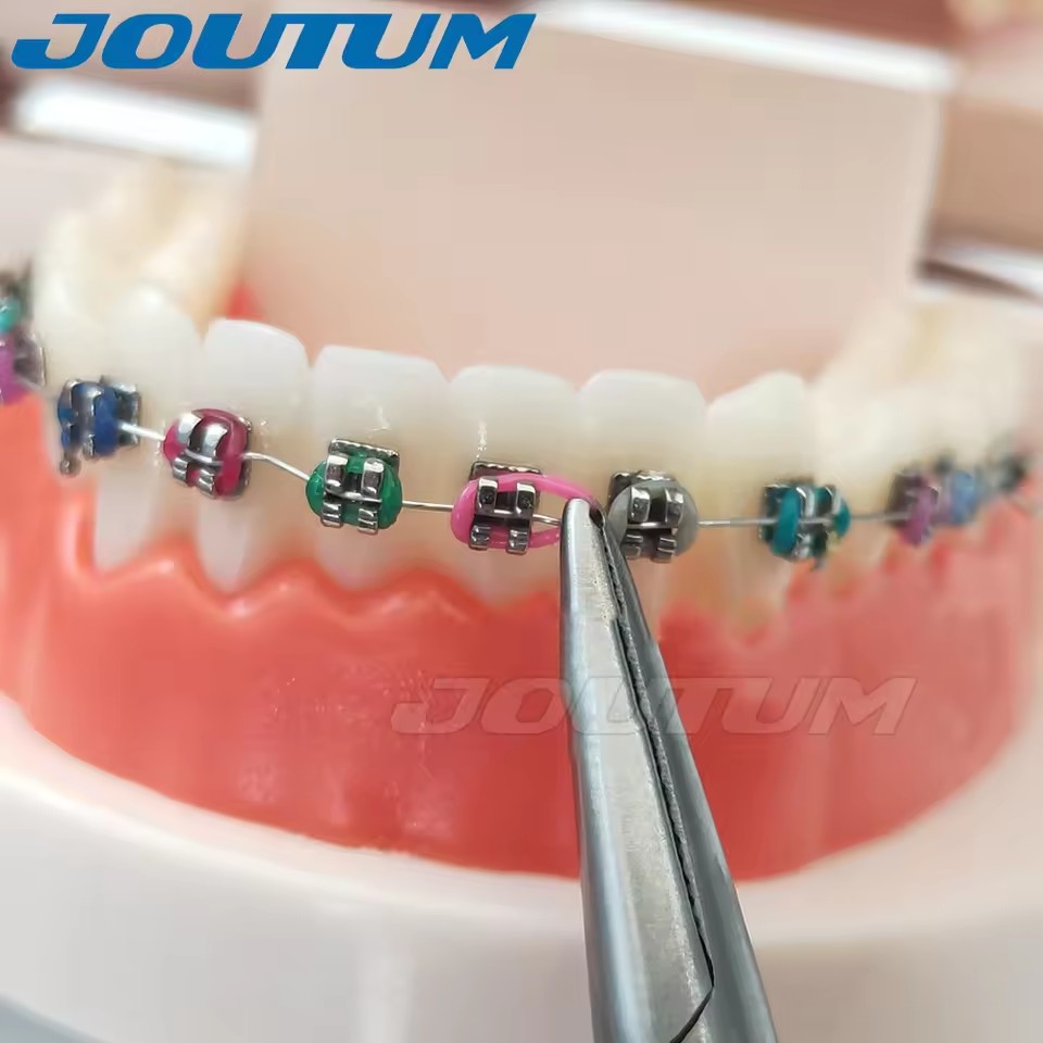 40pcs 40Ties/set Dental Orthodontic Elastic Ligature Ties Bands For Dentist Braces Treatment Material