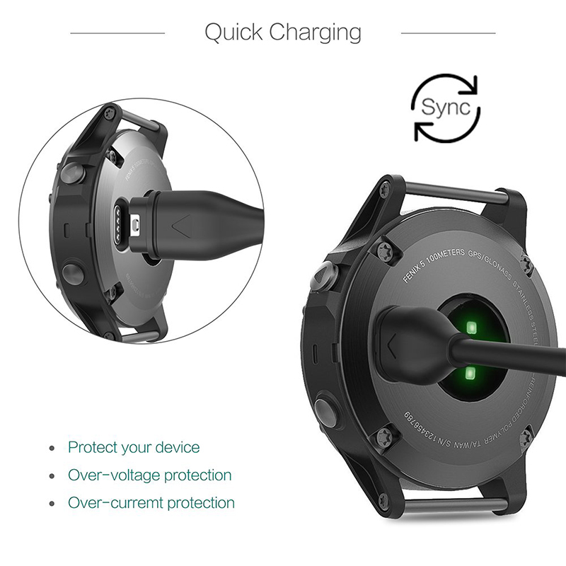 USB/Type C Charging Dock Cable for Garmin Fenix 7 7S 7X 6 6S 6X 5 5X Plus Vivoactive 3 4s 935 945 Venu 2 2S Watch charger Plug C