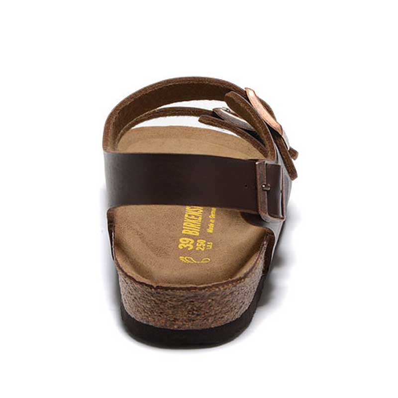 Birkenstock Cork Flat Slippers Men's and Women's Same Style Sandals Fashion Flip-Flops Casual Outdoor Beach Shoes Sizes 34-45