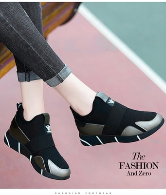 women's sports shoes vulcanized shoes ladies casual shoes breathable walking mesh flat shoes