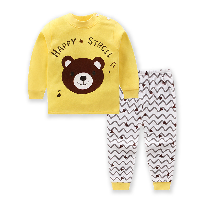Newborn baby clothes set Winter Cartoon baby boy Clothes 2PCS Cotton baby girl clothes set soft underwear infant clothes set