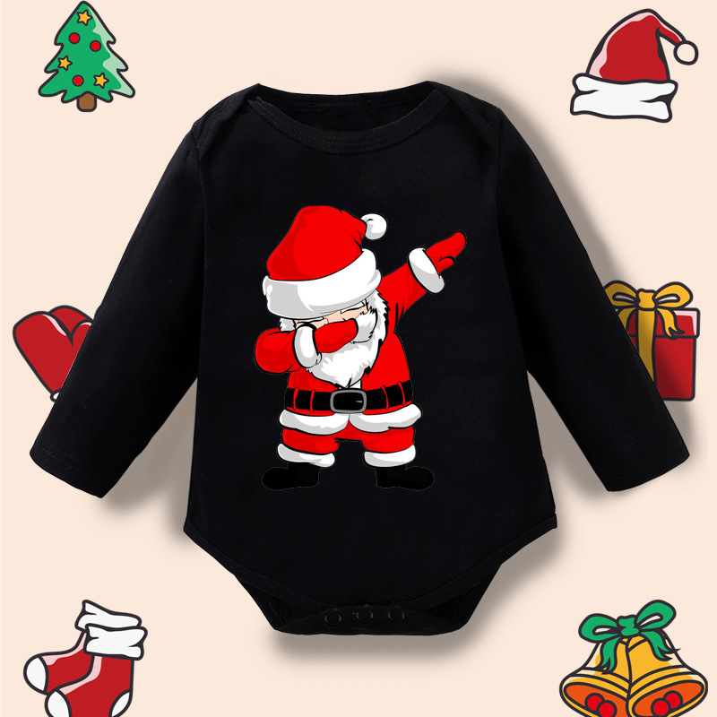 Infant Newborn My First Christmas Rompers Baby Boys Girls Bodysuit Born Crawling Long Sleeve Jumpsuits Festival Party Gifts