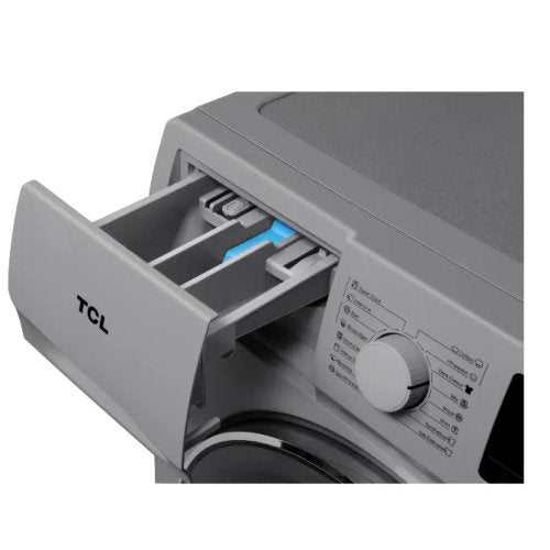 TCL 8KG FRONT LOAD WASHING MACHINE SILVER