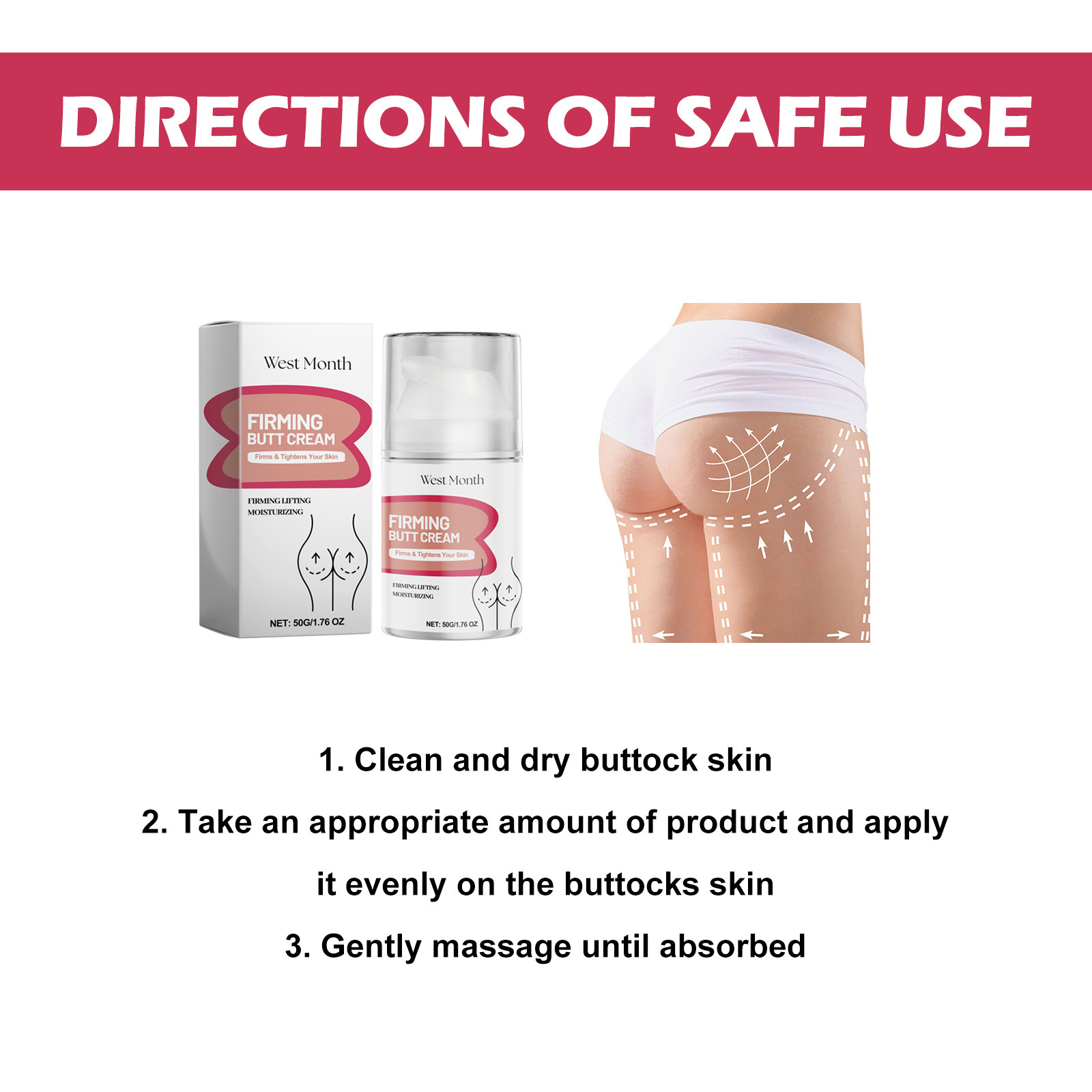 Firming Butt Cream Butt Enlargement Growth Lift up Ass Firm Tighten Shaping Non Greasy Body Sexy Hip Buttock Augmentation Cream