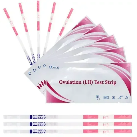 100Pcs/lot EGENS LH Ovulation Tests Household Strips Urine Test Over 99% Accuracy Test Kit Strips Pregnancy Test First Response