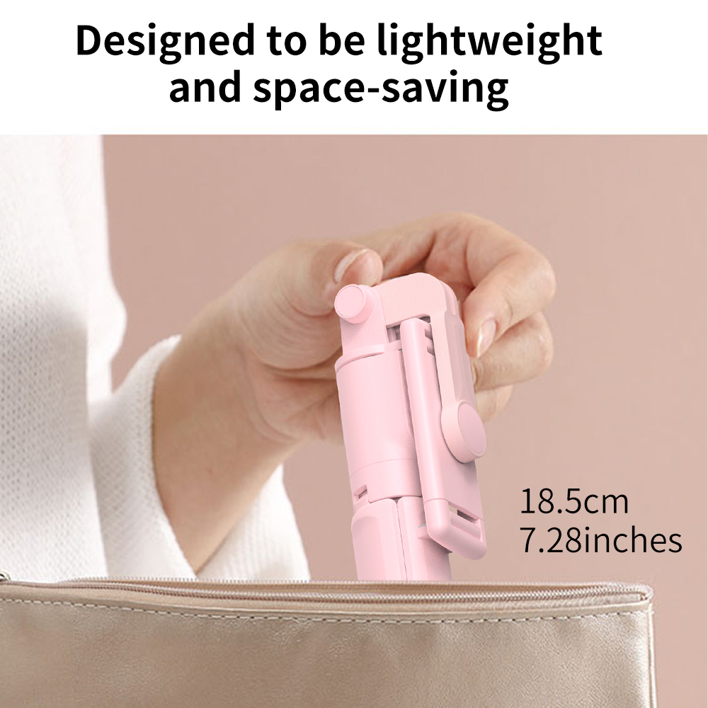 Wireless Selfie Stick Tripod Stand with Detachable Remote for iPhone Mobile Phone Tiktok Live Streaming