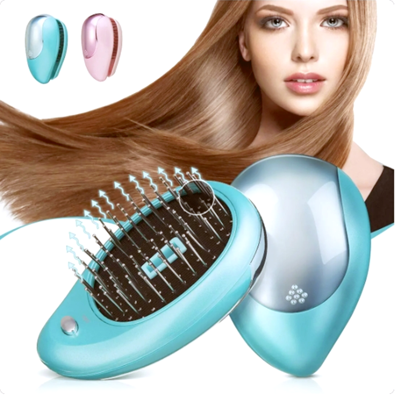 Anti-Static Ionic Hair Brush Electric Hair Brush Comb Massager Vibration Hair Scalp Massager Brush