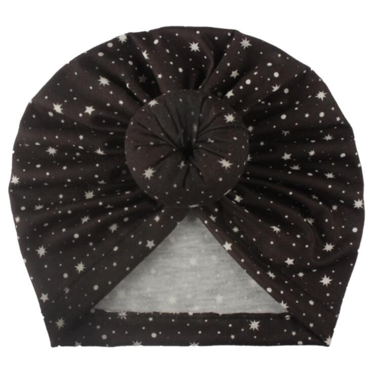New baby products children's headscarf CAP baby star print knotting Indian Pullover