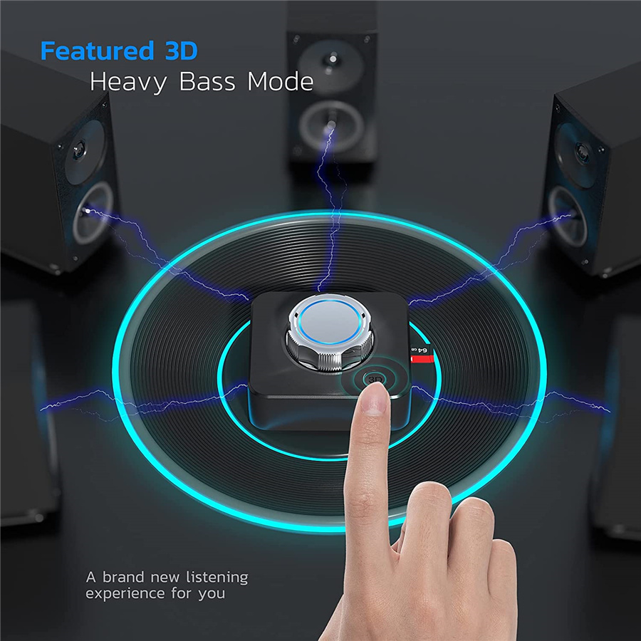 Bluetooth 5.0 Audio Receiver 3D Stereo Music Wireless Adapter TF Card RCA 3.5mm 3.5 AUX Jack For Car kit Wired Speaker Headphone