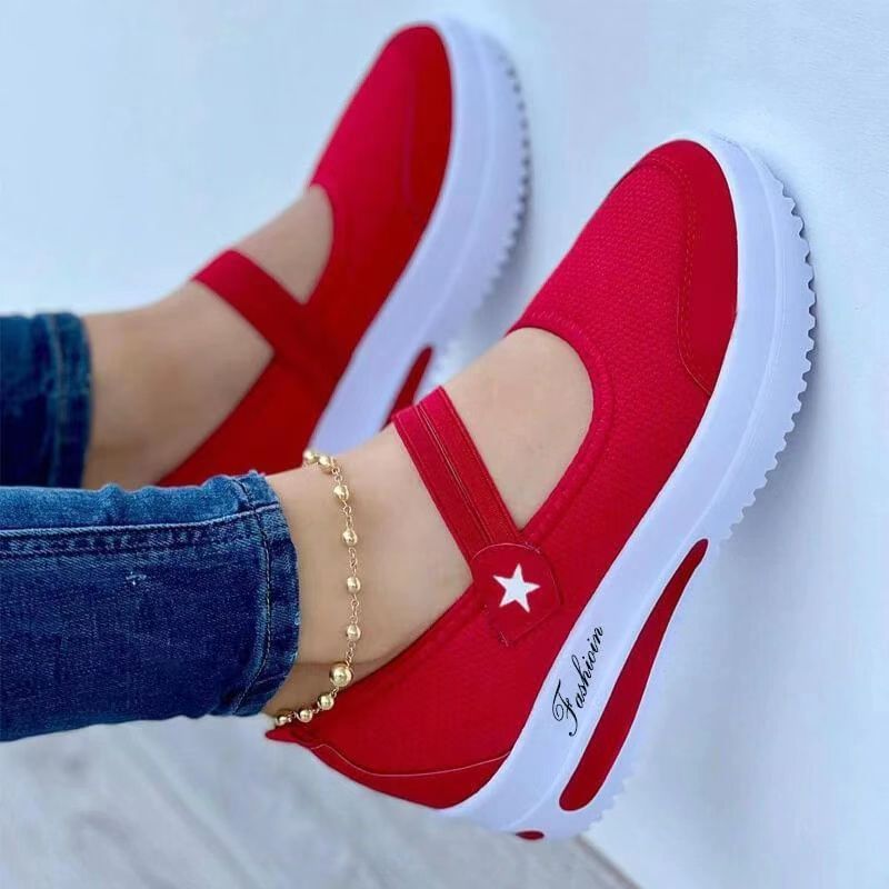 Summer new large European and American daily low top flat heel round toe casual single shoes for women