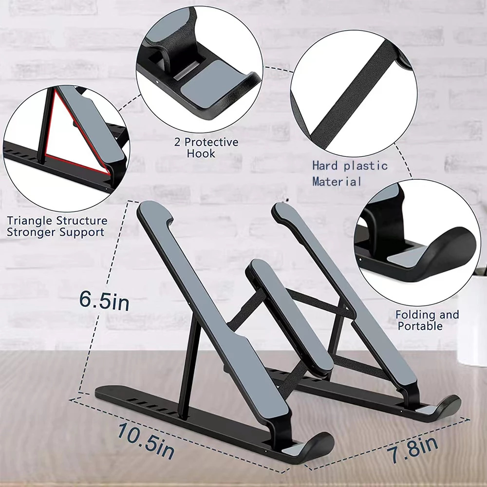 Foldable Laptop Stand Portable Notebook Support Base Holder Adjustable Riser Cooling Bracket for Laptop & Tablet Accessories
