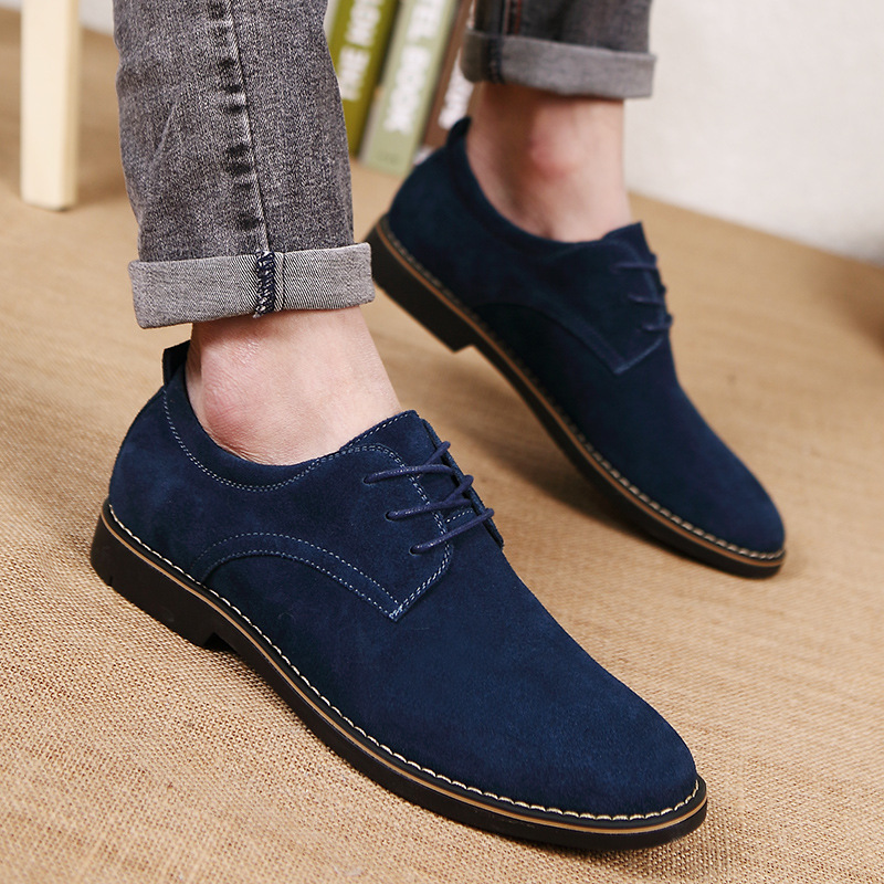 Men fashion business brogue suede dress shoes 38-48