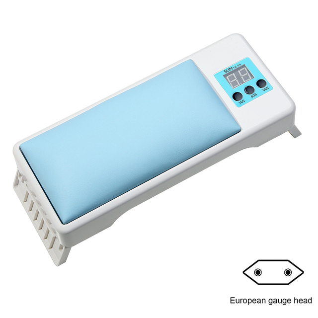 Hand Pillow Nail Dryer UV/LED Light Digital Display Foldable Timer Quick Drying Manicure Phototherapy Lamp Nail Tools