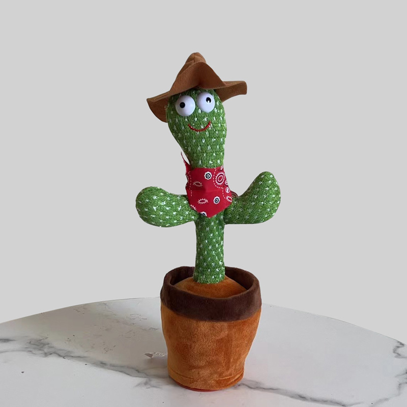 Lovely Talking Toy Dancing Cactus Doll Speak Talk Sound Record Repeat Toy Kawaii Cactus Toys Children Kids Education Toy Gift