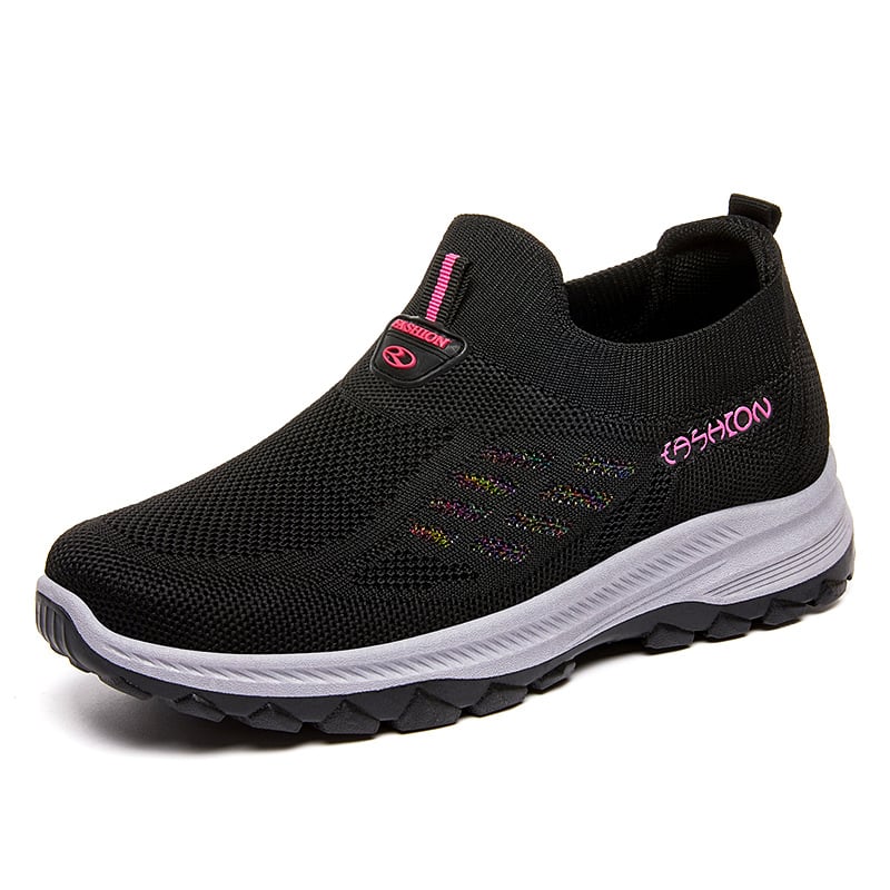 Stepping shoes 2023 spring new women's shoes breathable, soft soled shoes for middle-aged and elderly mothers