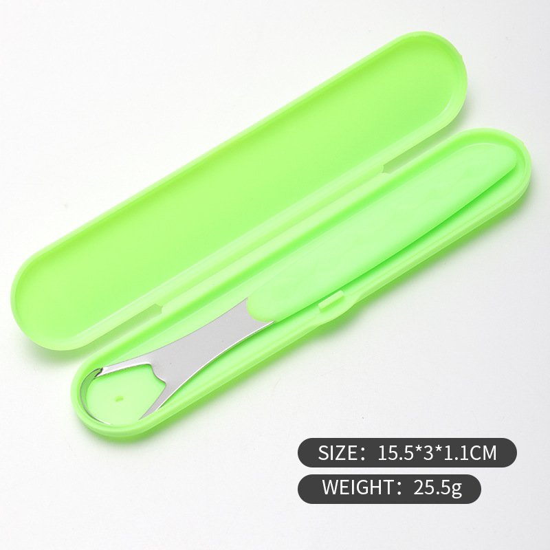 New Tongue Scraper Cleaner Medical Grade Metal Tongue Brushes Set Oral Care Tool for Removing Bad Breath and Tongue Scraper &