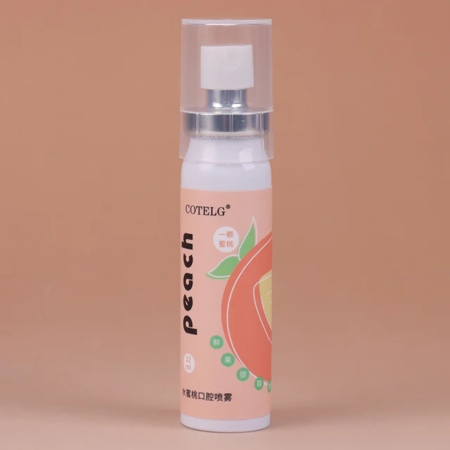 22ML Oral Fresh Spray Mouth Freshener Oral Odor Treatment Oral Remove Bad Breath Fruit Litchi Peach Flavor Persistent