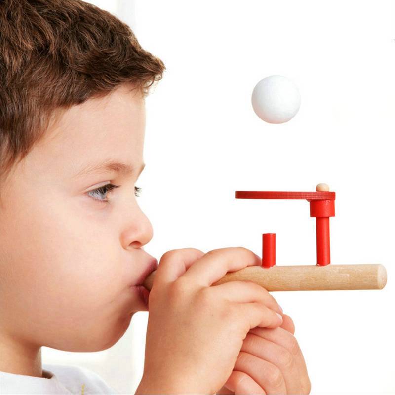 Wooden toys fun Blowing Ball Game Classic early childhood fun educational toys for children hole ball