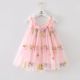 1-5 Years Toddler Baby Girls New Summer Dress for Kids Clothes Children Dress Puffy Mesh Tutu Princess Floral Embroidery Clothes