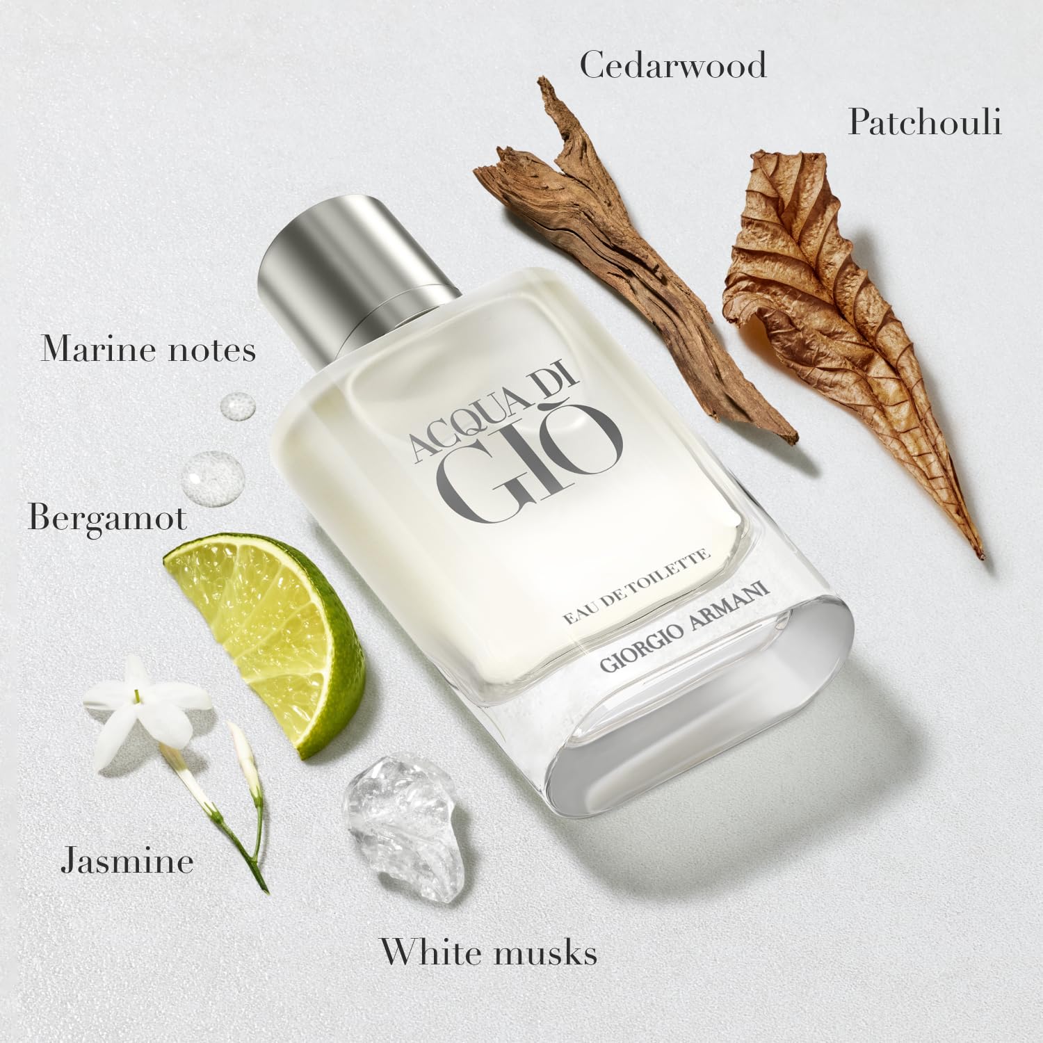 Armani Beauty - Acqua di Giò Eau de Toilette - Refill Bundle - With Bergamot notes, Jasmine, White Musks, Patchouli & Cedarwood – 3.3 Fl Oz Cologne &