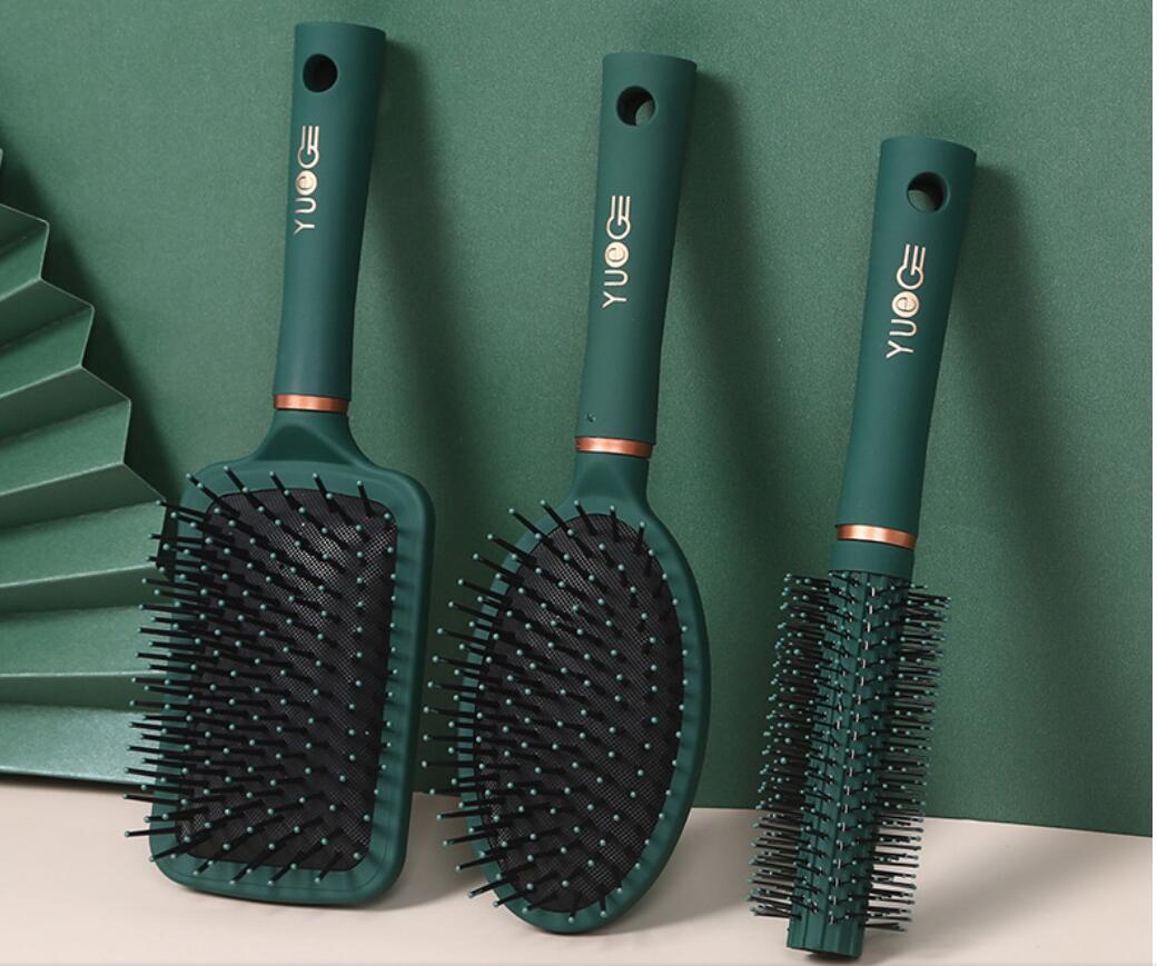 Hairdressing air cushion comb massage comb set anti-static hair along air bag curling comb sparerib comb