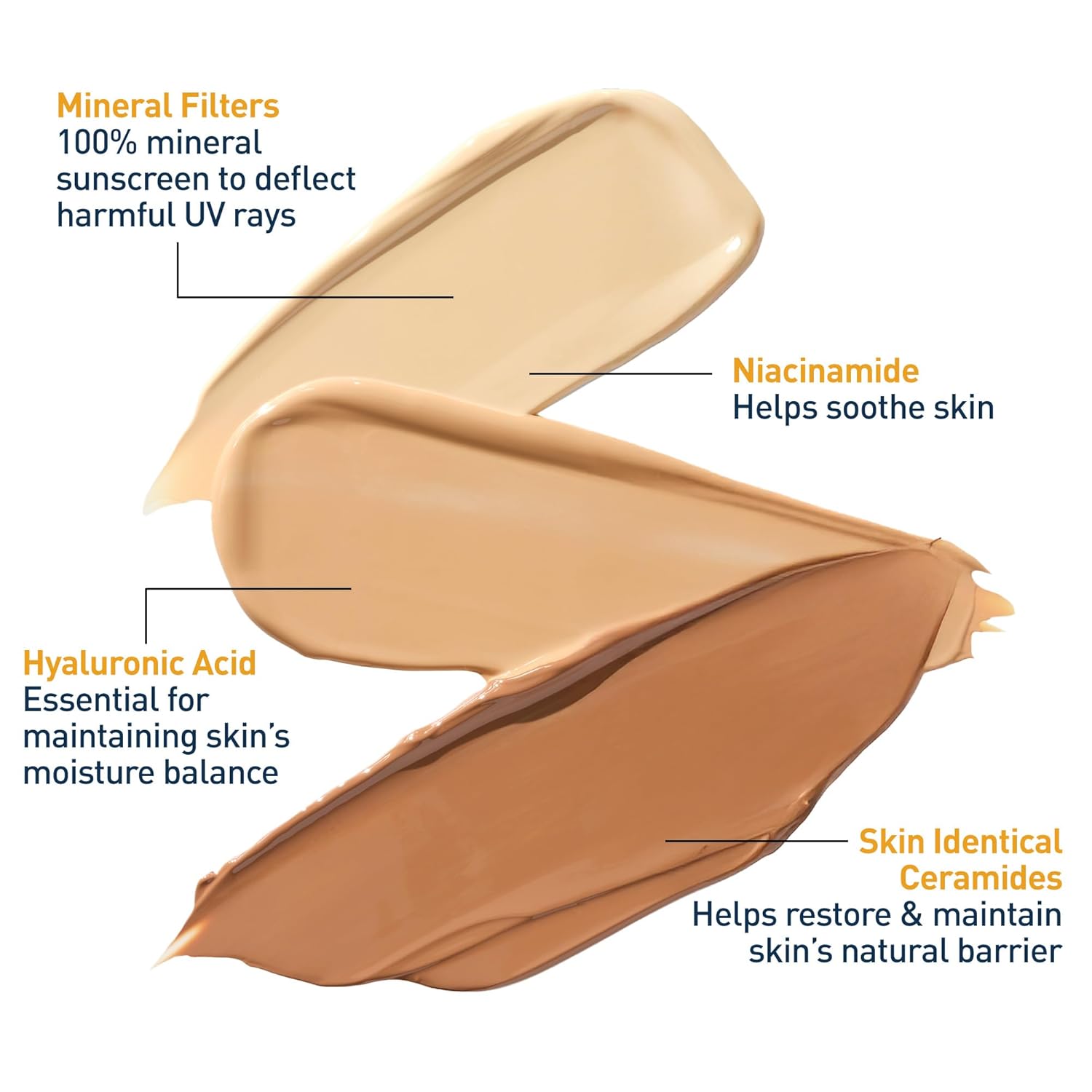 CeraVe Hydrating Mineral Sunscreen SPF 30 with Sheer Tint, Tinted Mineral Sunscreen with Zinc Oxide & Titanium Dioxide, Blends Seamlessly For Healthy