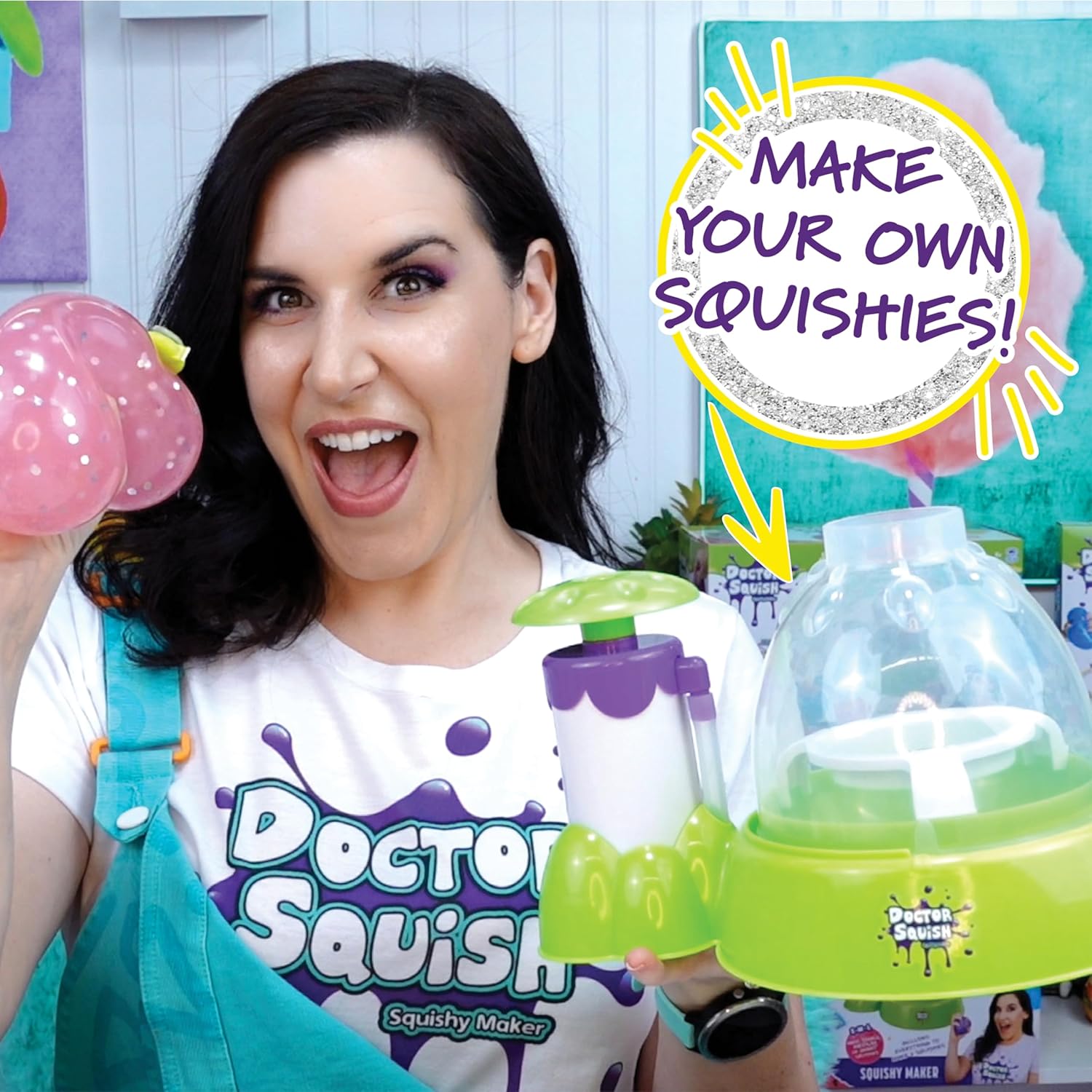 Doctor Squish Squishy Maker Station | DIY Make Your Squishies Kit | All Inclusive with Sparkles & Slime Powder | Ages 8 & Up