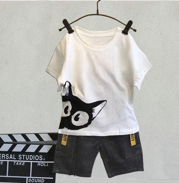 Big Boy Short Sleeve T Shirt+short Pant 2pc Sport Sets Summer Children's Clothing Kids New Summer Boys Clothes Suits 4-14 Ages