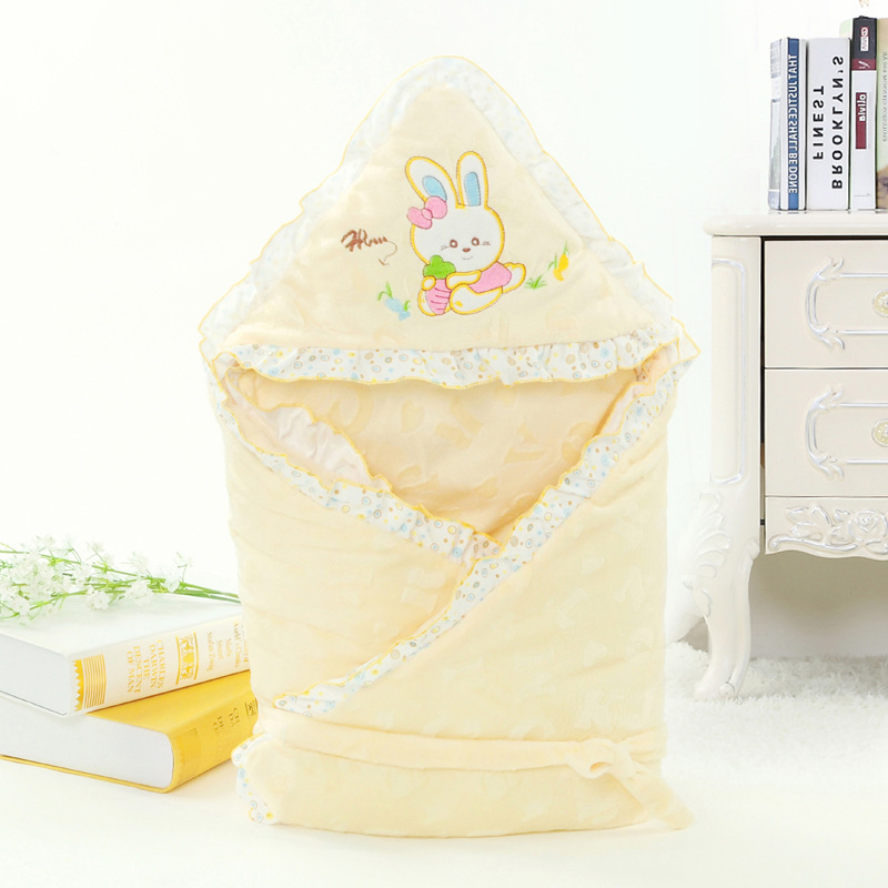 Angela Thickened Autumn and Winter Baby Quilt, Suede Cartoon Embroidered Quilt, Baby Quilt, Blanket Cover
