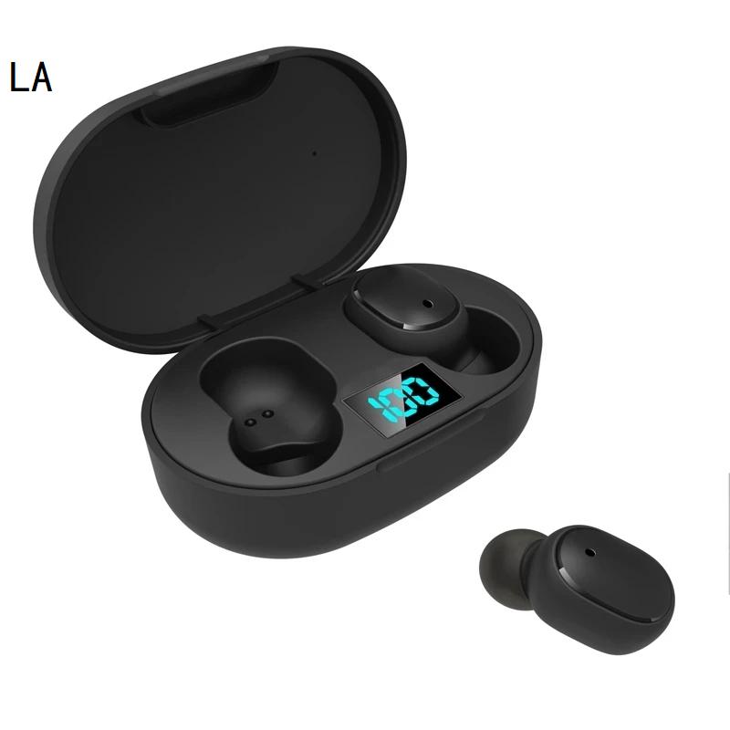 E6S TWS Bluetooth 5.0 Headphones True Wireless Earbuds In Ear Handsfree Stereo Earphones Sports Waterproof Headset with Mic