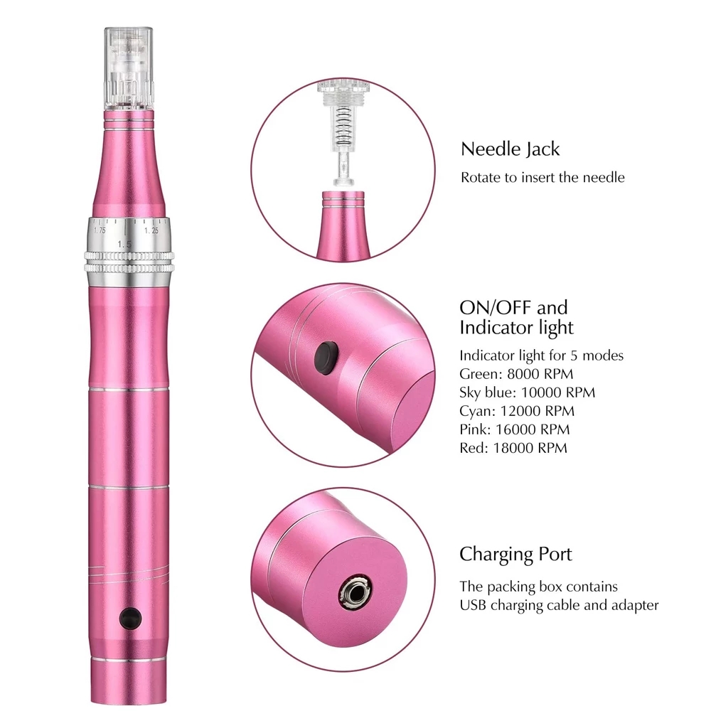 Wireless Dr Pen Ultima Electric Dermapen Microneedling Pen Mesotherapy Auto Microneedle Derma System Therapy Beauty Care Tools